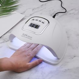 Nail Dryers SUN X5 Max UV LED Lamp Nail Dryer With Auto Sensor LCD Display 45LEDs Nails UV Lamp For Manicure Gel Nail Art Tools 230403