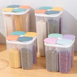 Storage Bottles 1.5L/2.3L Kitchen Box Food Containers Grain Sealed Moisture Proof With Lid Keep Fresh Supplies
