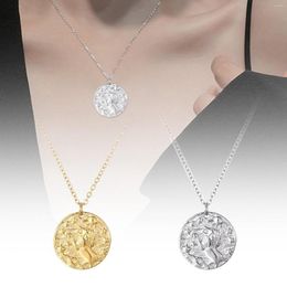 Chains Titanium Steel Necklace Double Sided Little Pendant With Individualized Initial Heart Womens Diamond Necklaces