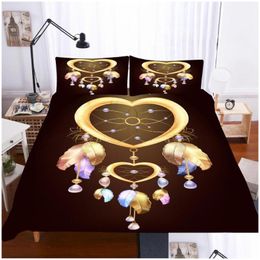 Bedding Sets Dream Maker Set 3D Printing Duvet Er Single Double Fl Queen King Size Quilt Pillowcase Decor Bedclothe Dhbsq