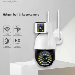 Baby Monitors 4MP UHD V380 APP Dual Lens Full Color Wireless PTZ IP Dome Camera AI Humanoid Home Security CCTV Baby Monitor Q231104