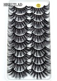 2019 NEW 10 pairs 100 Real Mink Eyelashes 3D Natural False Eyelashes Mink Lashes Soft Eyelash Extension Makeup Kit Cilios 1269956839