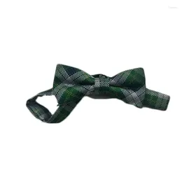 Bow Ties For Men Plaid Cheque Self Tie Formal Tuxedo Wedding Bowties Pre-Tied Men's Band Collar Elegant Classic Business