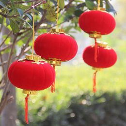 Christmas Decorations Decorative Excellent Mini Lanterns/ Flodking Fabric Coated Lantern/ Market Hanging Lanterns