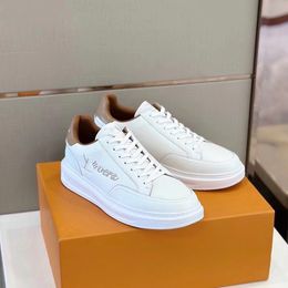 Luxury Designer Bevety Hils Casual Shoes White Black Leather Technical Casual Walking Famous Rubber Lug Sole Party Wedding Runner Skateboard Walking EU46 06