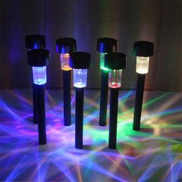 Novelty Lighting Solar LED Light Outdoor Yard Lawn Lobby Pathway Garden Sunlight Decoration Red Green Blue White Solar Power Landscape Spotlights P230403