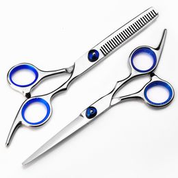 Hair Scissors Professional Japan 4cr 6 inch Colour hair scissors set haircut sissors thinning barber hair cutting shears hairdresser scissors 230403