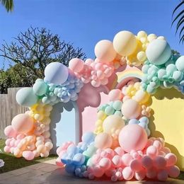 Other Event Party Supplies 189Pcs Pastel Macaron Balloon Garland Arch Kit Assorted Rainbow Colors Ballon For Birthday Wedding Baby Shower 230404