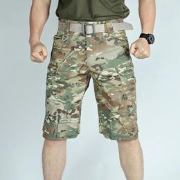 Men's Shorts Cargo 2023 Summer Outdoor Tactical Five Quarter Pants Wear Resistant Training Plus Size