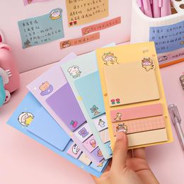 Cartoon Cute Animal Message Sticky Note Student Memo Book Page Index Sticker Instruction