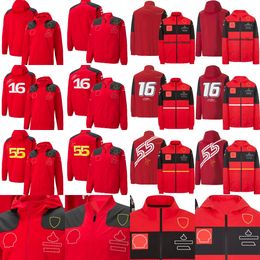 2022-2023 F1 Team Hoodie Formula 1 Racing Men's Windbreaker Spring and Autumn Fahion Windproof Zip Jacket Hooded Coat