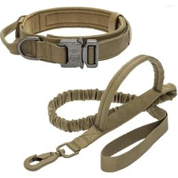 Dog Collars Tactical Pet Collar Traction Rope Outdoor Training Accessories Adjustable Quick-release Leash Set