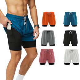 Lu Men Yoga pants Designer Gym Sports Shorts 4XL Large Double Layer Inner Lining with Pockets Quick Drying Shorts Casual Running Pants Men's Basketball Sports Pants