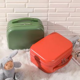 Suitcases s Top Quality Discount 14 Inch Mini Cabin Fashion Women Travelling Luggage Kid Travel Carry on 230404