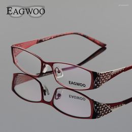 Sunglasses Frames Fashion Women Alloy Eyeglasses Full Rim Vintage Optical Frame Prescription Elegant Spectacle Window Eye Glasses D9044Fashi