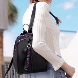 School Bags 2024 Korean Style Women Mini Backpack Oxford Shoulder Bag For Teenage Girls Multi-Function Small Bagpack Female Phone Pouch