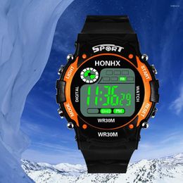 Wristwatches Men's Digital Watches Life Waterproof LED Quartz Alarm Date Wrist Watch Casual Boys Multifunctional Sports Reloj