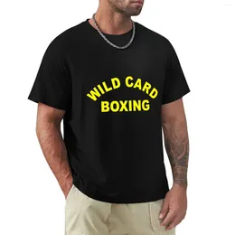 Men's Tank Tops Wild Card Boxing T-Shirt Sports Fan T-shirts Summer Clothes Korean Fashion T Shirts