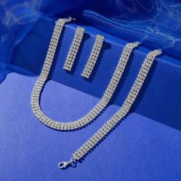 Necklace Earrings Set Good-looking Clavicle Hypoallergenic Adjustable Dainty Ladies Jewelry Accessories