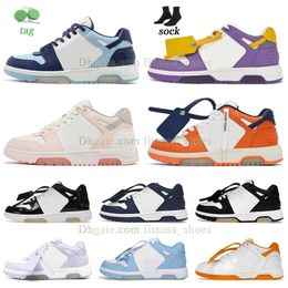 Top Quality Out Of Office Sneaker Casual Shoes Pink Orange Blue Purple Yellow Grey Mens Womens Designer OOO Loafers Vintage Distressed Platforms Scarpe Walking Shoe