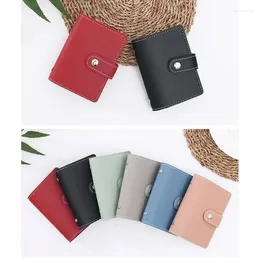 Card Holders Anti-theft ID Holder Fashion Women's Slim PU Leather Pocket Case Purse Wallet Bag For Women Men Female