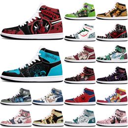 New diy classics customized shoes sports basketball shoes 1s men women antiskid anime fashion customized figure sneakers 36-48 358471