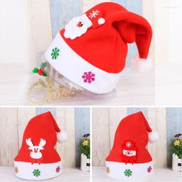 Christmas Decorations 2023 1Pc Kids Santa Snowman Hat Baby Boys Girls Cute Reindeer Year Gifts Caps Beanie For Children