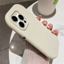 Phone Case Cute oval soap soft silicone candy Coloured phone case suitable for iPhone 14 11 12 13 15 Pro Max XR X shockproof bumper protection cover 231104