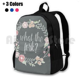Backpack What The Fork ?-The Good Place Outdoor Hiking Riding Climbing Sports Bag Tv Show