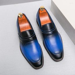 Dress Shoes Fashion Mixed Colour Men's Loafers Slip On For Men Formal Footwear Business Casual Leather Shoe Daily
