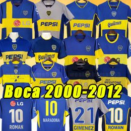 Maradona Boca Juniors Retro Soccer Jerseys ROMAN Caniggia RIQUELME PALERMO Football Shirts Maillot Camiseta de Futbol 00 01 03 04 05 06 09 10 11 12 2000 2001 2002 2005