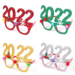 Party Decoration 2023 Cute Christmas Glasses Year Headband Decorations Xmas Gifts Navidad Take Po Props