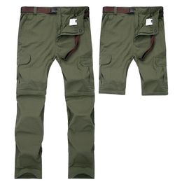 Men Detachable Cargo Pants Summer Quick Dry Breathable Male Trousers Joggers Army Pockets Waterproof Tactical Pants 7XL280j