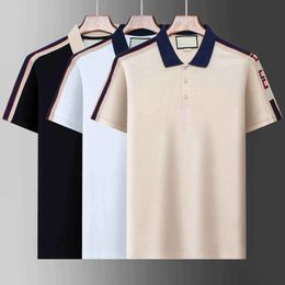 Designer POLO T-shirt da uomo Moda Designer ricamati TShirt Scollo a V Cotone High street uomo T-shirt casual Luxury Casual coppia Abbigliamento Taglia asiatica S-4XL