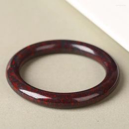 Bangle Charming Natural Red Eden Meteorite Bracelet Chicken Blood Jade Crystal Gem