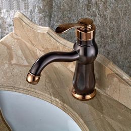 Bathroom Sink Faucets Copper Basin Faucet Mixer And Cold Antique ORB Water Tap Oil Rubbed Bronze Wash