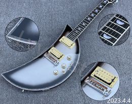 Lvybest Classic Electric Guitar 2023 New Arrival Silver Grey Moon Electric Guitar Portable Travel Electronic Instrument Acousti