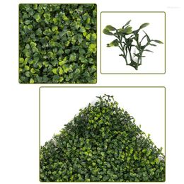 Decorative Flowers Artificial Plants Grass Wall Panel Boxwood Hedge Greenery UV Protection Green Decor Privacy Fence Backyard Screen