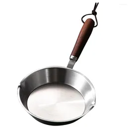 Pans Frying Pan Small Eggs Portable Stainless Steel Wok Omelette Omelettes Individual Baking