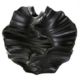 Vases Ceramic Coral Vase Nordic Art Container For Flower Pampas Grass Living Room Tabletop Centrepieces Decor Black B