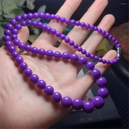 Chains Top Natural Purple Phosphosiderite Necklace Jewellery For Women Lady Men Love Gift Reiki Crystal 5-12mm Beads Stone Gemstone