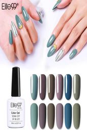 Elite99 10ml Vanilla Gray Color Nail Art Gel Polish Semi Permanent UV Gel For Nail Soak Off Nails Lacquer Hybrid Polish4513249