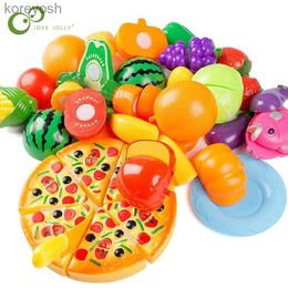 Kitchens Play Food Pretend Play Plastic Food Toy Cutting Fruit Vegetable Food Pretend Play Children For Children Free Shipping GYHL231104