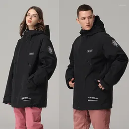 Skiing Jackets Women Tops Clothing Ski Coat Outdoor Snowboard Men Windproof Waterproof Suit Plus Cotton Winter