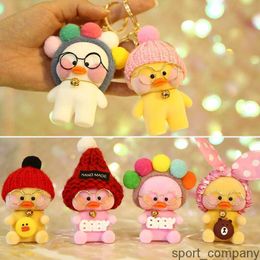 Kawaii Cartoon 12cm Duck Plush Toy Stuffed Soft Kawaii Duck Doll Animal Pillow Birthday Gift for Kids Children Keychains