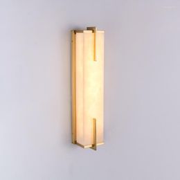 Wall Lamps JMZM Classic Marble Light Gold Lamp Indoor Decor LED Sconce For Living Room Bedroom El Villa Background