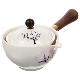 Dinnerware Sets Ceramic Side Handle Jug Tea Kettle Home Rotatable Japanese Teapot Delicate Traditional Ceramics Teaware Office