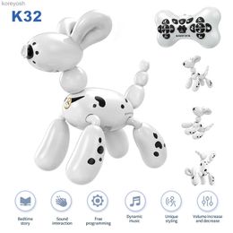 Kitchens Play Food K32 Remote Control Dog Remote Control Programming Balloon Dog Intelligent Singing Dancing Toy Play 45 mins for Kids Boys GirlsL231104