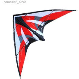 Kite Accessories NEW Outdoor Fun Sports 1.8m Dual Line Stunt Kite With Handle And Line Good Flying Q231104