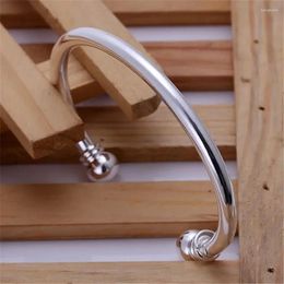 Bangle B027 Valentine's Day Christmas Gift Fashion Silver Plated Lovely SOLID Chain Bracelet Jewellery Wholesale Factory Price